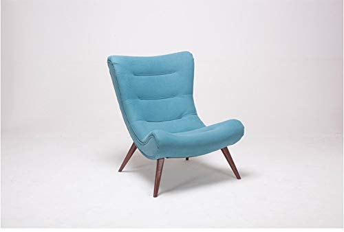 KG7HQRP Renovierung House Tub Chair Relaxsessel Samt Einzelsofa Stuhl mit Fußstütze Wohnzimmer Loungesessel Modern Minimalistisch Faule Couch Gelb von KG7HQRP