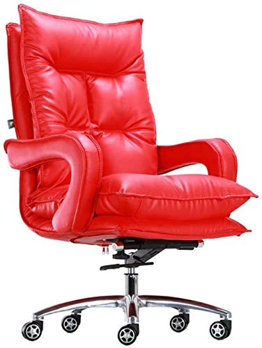 KG7HQRP Renovierungs-Haus-Bürostuhl, Schreibtischstuhl, Gaming-Stuhl, Leder-Bürostuhl, ergonomischer Computerstuhl mit hoher Rückenlehne mit verstellbarer Rückenlehne (Farbe: Blau) von KG7HQRP