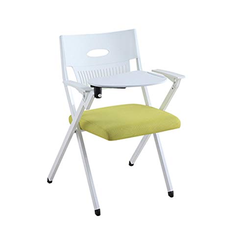 KG7HQRP Renovierungshaus (49 x 53 x 82 cm), Büro-Computerpersonal, Trainingsstuhl mit Tisch, Konferenzstuhl, extra gepolstert mit handlichem Klapptablett (Farbe: Gelb, Größe: 49 x 53 x 82 cm) von KG7HQRP