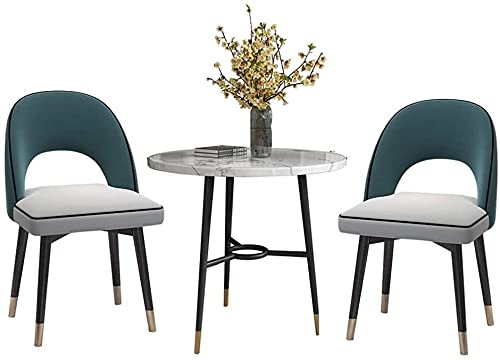 KG7HQRP Shop Tisch und Stuhl Kombination Business Reception Konferenz Verhandlungsgeschäft Haushalt Esstisch Freizeit 80 cm runder Tisch (Größe: 1+4) (1+2) von KG7HQRP