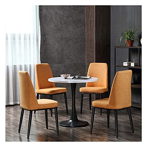 KG7HQRP Verhandlungstische und Stühle Kleiner runder Tisch Café lässig einfach Teeshop Restaurant Balkon Teeladen Bäckerei Kuchenladen (Farbe: Blau, Größe: 70 cm) (Orange 70 cm) von KG7HQRP