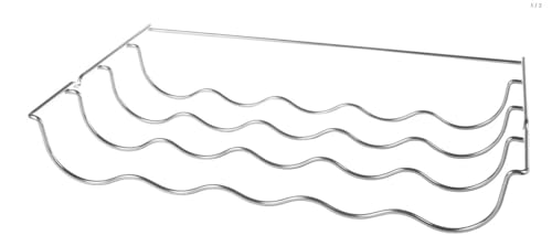 KGA SUPPLIES Weinflaschenregal aus Chrom, kompatibel mit Smeg-Kühl- und Gefrierschrank von KGA SUPPLIES