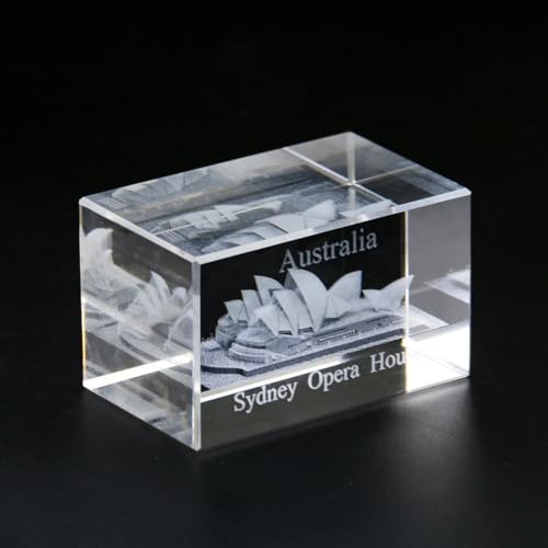 KGADRX Statue Skulpturen Büro Dekor Kristall 3D Australien Sydney Opera House Ornament Sammlung Geschenk Dekor für Home Office Bücherregal Desktop KGADRX Statue Skulpturen Büro Dekor Kristall 3D Australien Sydney Opera House Ornament Sammlung Geschenk Dekor für Home Office Bücherregal Desktop von KGADRX