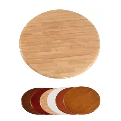 KGAILL Großer Lazy Susan Drehteller 60-100cm Runder Drehplatte Servierplatte, Holz Drehteller mit Silent Base, für Küche, Partys, Hochzeiten (Wood, 60cm/24) von KGAILL