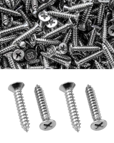 KGDUYC 200 Stück Holzschrauben M3 x 10mm Kleine Flachkopfschrauben Holz Blechschrauben Schrauben Selbstschneidende Vollgewinde Schnellbauschraube von KGDUYC