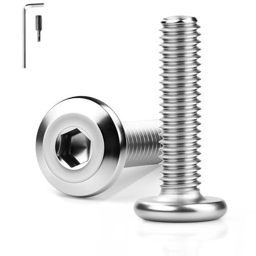 KGGZKG 30 Stück M6 Schrauben Flachkopfschrauben M6 x16mm 304 Edelstahl A2 V2A Innensechskant Vollgewinde Linsenkopfschrauben mit Inbus-Schlüssel Gewindeschrauben für Montage Wartung KGGZKG 30 Stück M6 Schrauben Flachkopfschrauben M6 x16mm 304 Edelstahl A2 V2A Innensechskant Vollgewinde Linsenkopfschrauben mit Inbus-Schlüssel Gewindeschrauben für Montage Wartung von KGGZKG