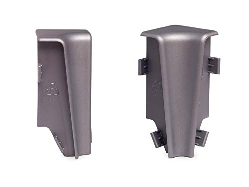 KGM Innenecken für Sockelleiste MEGA-Profil (20 x 58 mm) Aluminium – Maße: 20 x 58 mm – 2 Stück von KGM