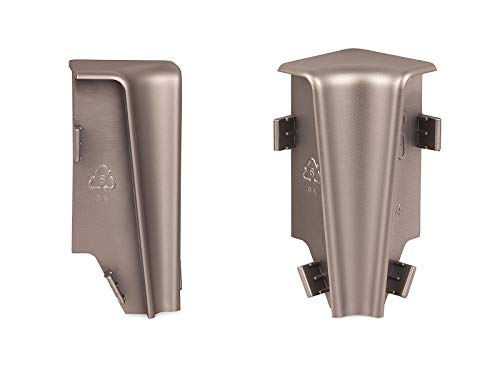 KGM Innenecken für Sockelleiste MEGA-Profil (20 x 58 mm) Anthrazit – Maße: 20 x 58 mm – 2 Stück von KGM