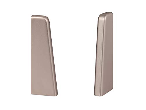 KGM Endstücke für Sockelleiste MEGA-Profil (20 x 58 mm) Anthrazit – Maße: 20 x 58 mm – 2 Stück von KGM