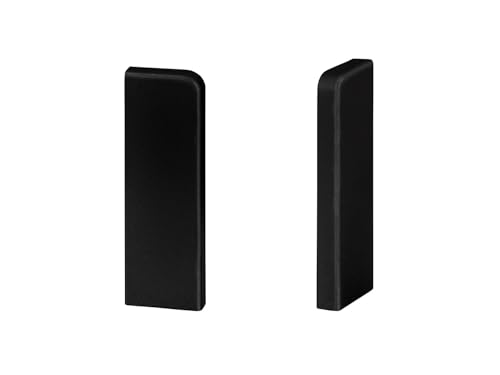 KGM Endstücke für Sockelleiste Modern Schwarz - Maße: 16x58mm - Sauberes Ende in modernem Design - 2 Stück KGM Endstücke für Sockelleiste Modern Schwarz - Maße: 16x58mm - Sauberes Ende in modernem Design - 2 Stück von KGM