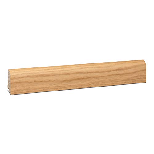 KGM Sockelleiste ExPress-45 Profil – Fußbodenleiste Fichte Massivholz Eiche geölt – Maße: 2400 x 18 x 45 mm – 1 Stück von KGM
