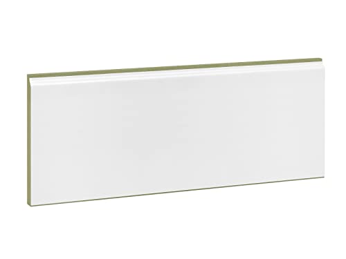 KGM Heizrohrverkleidung – Mittelteil Weiß folierter Heizrohradapter feuchtraumgeeignet – Länge: 2400 x 9 x 120 mm – 1 Stück von KGM