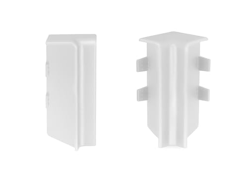 KGM Innenecken für Sockelleiste Modern Lichtgrau - Maße: 16x58mm - Inneneckenschutz Ihrer Fußleisten - Saubere Verbindung in modernem Design - 2 Stück von KGM