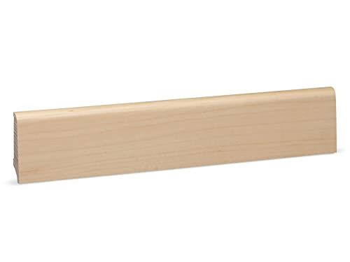 KGM Sockelleiste Coburger Profil – Fußbodenleiste Fichte Massivholz - Furnier Kanadisches Ahorn - Klarlack lackiert – Maße: 2400 x 14 x 60 mm – 1 Stück KGM Sockelleiste Coburger Profil – Fußbodenleiste Fichte Massivholz - Furnier Kanadisches Ahorn - Klarlack lackiert – Maße: 2400 x 14 x 60 mm – 1 Stück von KGM
