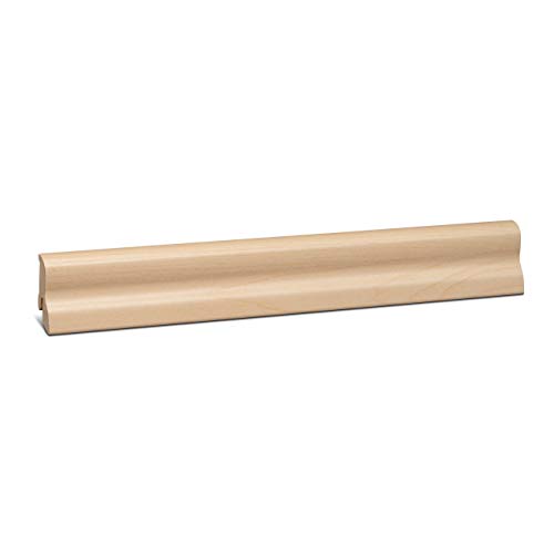 KGM Sockelleiste Marburger Profil – folierte MDF Fußbodenleiste Ahorn – Maße: 2400 x 20 x 40 mm – 1 Stück von KGM