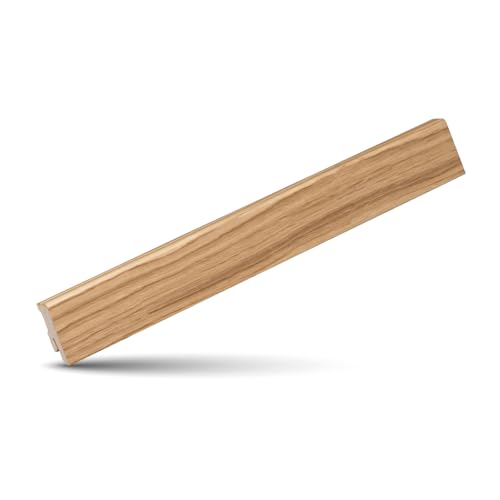 KGM Sockelleiste Modern – Furnierte Massivholz-Sockelleiste in Eiche geölt – Maße: 2400 x 16 x 40 mm – 1 Stück von KGM