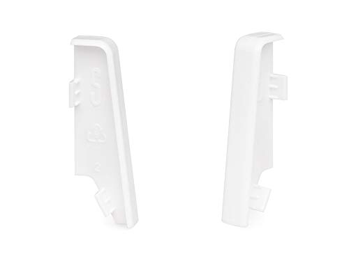 KGM Verbinder für Sockelleiste MEGA-Profil (20 x 58 mm) weiß – Maße: 20 x 58 mm – 2 Stück von KGM