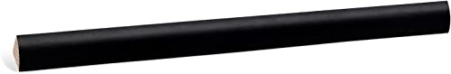 KGM Viertelstab – Schwarz folierte Bastelleiste aus massivem Fichte Echtholz RAL 9005 – Maße: 2400 x 14 x 14 mm – 1 Stück KGM Viertelstab – Schwarz folierte Bastelleiste aus massivem Fichte Echtholz RAL 9005 – Maße: 2400 x 14 x 14 mm – 1 Stück von KGM
