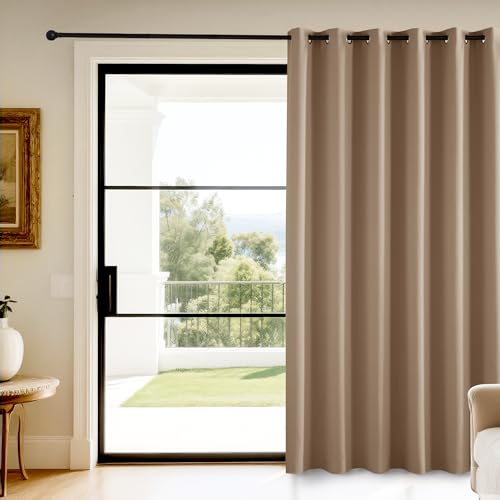 KGORGE Verdunkelungsvorhang 1 Stück H 240 x B 200 cm Raumteiler Extra Breite Vorhänge Wohnzimmer Modern Vorhang Blickdicht Türvorhang Kälteschutz Thermovorhang mit Ösen, Cappuccino KGORGE Verdunkelungsvorhang 1 Stück H 240 x B 200 cm Raumteiler Extra Breite Vorhänge Wohnzimmer Modern Vorhang Blickdicht Türvorhang Kälteschutz Thermovorhang mit Ösen, Cappuccino von KGORGE