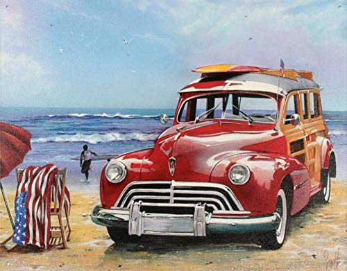 KGPE0WRF5S Blechschild "Desperate Enterprises Surfin" USA, 20,3 x 30,5 cm von KGPE0WRF5S