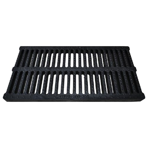 KGPGNYMYHA 2 Stücke Abflussgitter Kunststoff Abflusssiebe Abdeckung Außengrabenabdeckung Ablaufgitter Kanalabflussgitter Für Hofzaun Bürgersteig(150x500x20mm) von KGPGNYMYHA