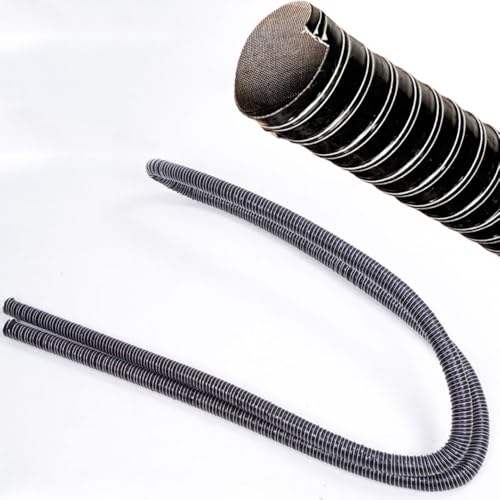 KGPGNYMYHA Auto Luftansaugrohr 51mm Schwarzer Luftkanalschlauch Luftkanal Flexiblem Silikon Bremse Induktionsrohr Für Auto Motor Trockner Abluftventilator(2m(6.5ft) x115mm(4 1/2")) von KGPGNYMYHA