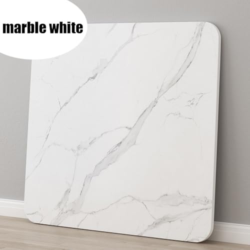 KGPGNYMYHA Quadratische Esstischplatte Holzplatte wasserdichte Ersatztischplatte DIY-Ersatzabdeckung, Couchtisch Tischplatte Für Büro, Studio, Küche, Kaffee(White Texture,80cm/32in) von KGPGNYMYHA