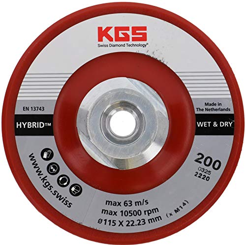KGS Hybrid-Diamant-Trennscheiben, 115 x M14 goldfarben, Körnung 200 mit direkter M14 aufnahme passend für Winkelschleifer KGS Hybrid-Diamant-Trennscheiben, 115 x M14 goldfarben, Körnung 200 mit direkter M14 aufnahme passend für Winkelschleifer von KGS DIAMOND