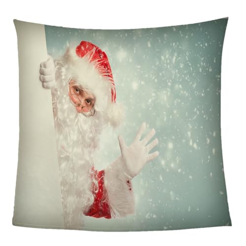 Flanelldecke 150x200Cm Decke Sofa Kuscheldecke Flauschige Decke 3D Kreativer Weihnachtsmann Wohndecke Blanket Weich Und Warme Als Sofadecke Couchdecke Tagesdecke Flanell von KGSK