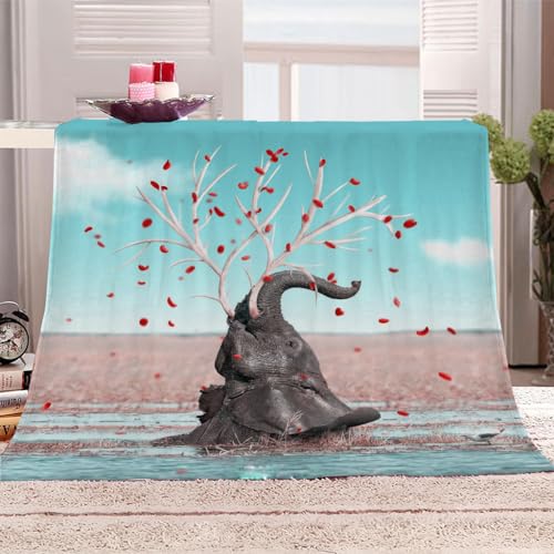 Flanelldecke 150x200Cm Decke Sofa Kuscheldecke Flauschige Decke 3D Tier Elefant Wohndecke Blanket Weich Und Warme Als Sofadecke Couchdecke Tagesdecke Flanell Flanelldecke 150x200Cm Decke Sofa Kuscheldecke Flauschige Decke 3D Tier Elefant Wohndecke Blanket Weich Und Warme Als Sofadecke Couchdecke Tagesdecke Flanell von KGSK