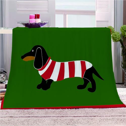 Flanelldecke 150x200Cm Decke Sofa Kuscheldecke Flauschige Decke 3D Tier Schwarzer Hund Wohndecke Blanket Weich Und Warme Als Sofadecke Couchdecke Tagesdecke Flanell von KGSK