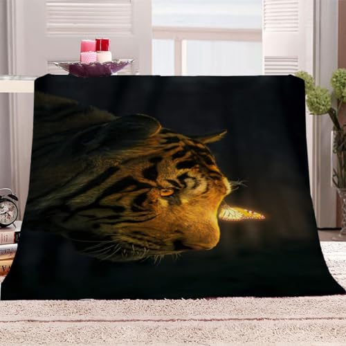 Flanelldecke 150x200Cm Decke Sofa Kuscheldecke Flauschige Decke 3D Tiere Tiger Und Schmetterlinge Wohndecke Blanket Weich Und Warme Als Sofadecke Couchdecke Tagesdecke Flanell Flanelldecke 150x200Cm Decke Sofa Kuscheldecke Flauschige Decke 3D Tiere Tiger Und Schmetterlinge Wohndecke Blanket Weich Und Warme Als Sofadecke Couchdecke Tagesdecke Flanell von KGSK