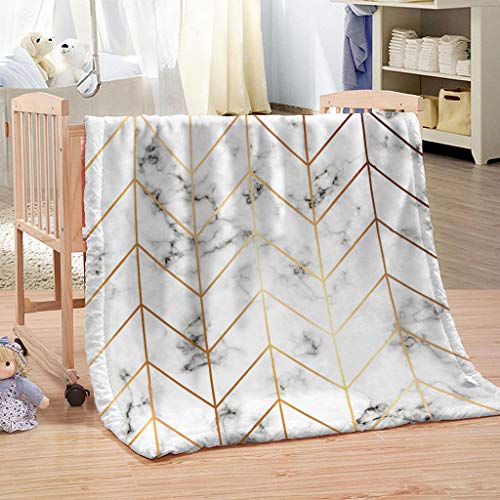 Flanelldecke 180x220Cm Kuscheldecke 3D Marmor Textur Wohndecke Groß Hochwertige Sommer Winter Warme Bett Wohndecke Sofaüberwurf Decke Tagesdecke Weich von KGSK