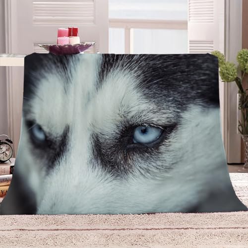 Flanelldecke 180x220Cm Kuscheldecke 3D Tierwolf Muster Wohndecke Groß Hochwertige Sommer Winter Warme Bett Wohndecke Sofaüberwurf Decke Tagesdecke Weich von KGSK