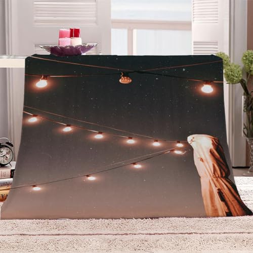 Flanelldecke Klein Lampen Nachtblick Junge Teenager Mädchen Extra Weich Wohndecke Mikrofaser Kuscheldecke 80x100Cm Druck Wohndecke Fleece Sofadecke Für Kinder&Erwachsene Digitaldruck von KGSK