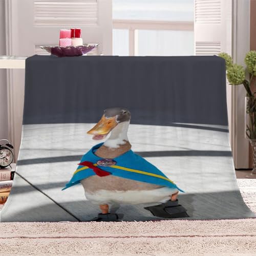 Flanelldecke Klein Tier Ente Druck Junge Teenager Mädchen Extra Weich Wohndecke Mikrofaser Kuscheldecke 80x100Cm Druck Wohndecke Fleece Sofadecke Für Kinder&Erwachsene Digitaldruck von KGSK