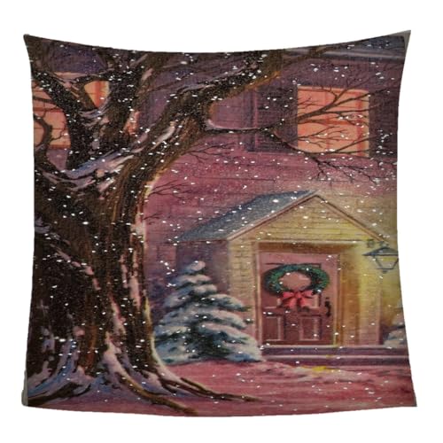Flanelldecke Klein Winter Weihnachten Schnee Junge Teenager Mädchen Extra Weich Wohndecke Mikrofaser Kuscheldecke 80x100Cm Druck Wohndecke Fleece Sofadecke Für Kinder&Erwachsene Digitaldruck von KGSK