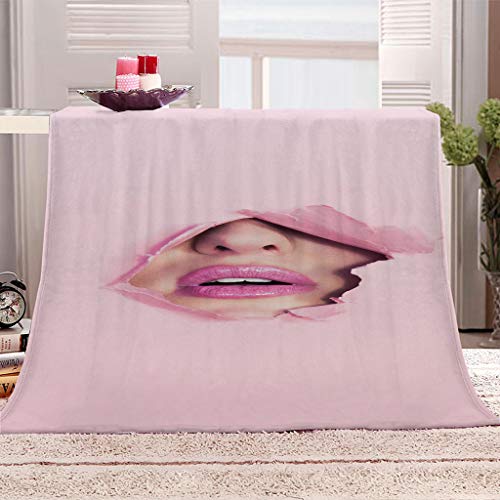 Wohndecke 3D Rosa Lippen Kuscheldecke 130x150Cm Warmer Winter Weich Sherpa Wohndecke Flauschige Couchdecke Für Erwachsene Sofadecke Decke Für Kinder Jungen Erwachsene Wohndecke 3D Rosa Lippen Kuscheldecke 130x150Cm Warmer Winter Weich Sherpa Wohndecke Flauschige Couchdecke Für Erwachsene Sofadecke Decke Für Kinder Jungen Erwachsene von KGSK
