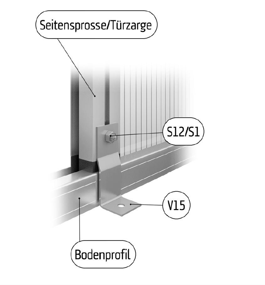 KGT Flachverbinder, Befestigungs-Set zum Aufdübeln von Gewächshäusern auf Betonfundament von KGT