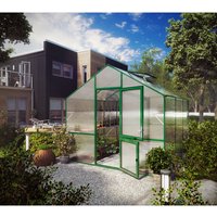 KGT Gewächshaus »Lilie«, 9,6 m², Kunststoff/Aluminium, winterfest - gruen von KGT
