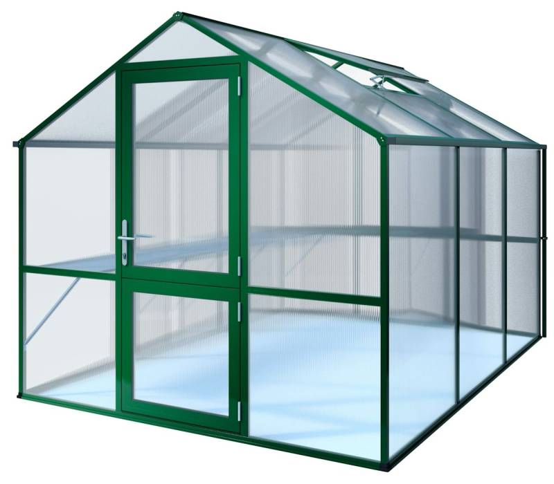 KGT Gewächshaus Rose Typ III-moosgrün-2,33 x 3,23 m von KGT