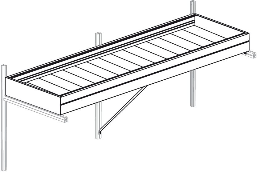 KGT Pflanzschale Pflanzwanne Rhodo IV, BxT: 300x63,5 cm von KGT