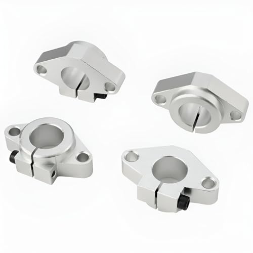 KGTCN 30mm Flanschhalterung Linearführung Wellenhalter,4 Stück SHF30 Lineare Schienenwellenunterstützung Linear-Schienenstütze,für 30 mm Durchmesser Schaft,Graviermaschinen und 3D Drucker CNC von KGTCN