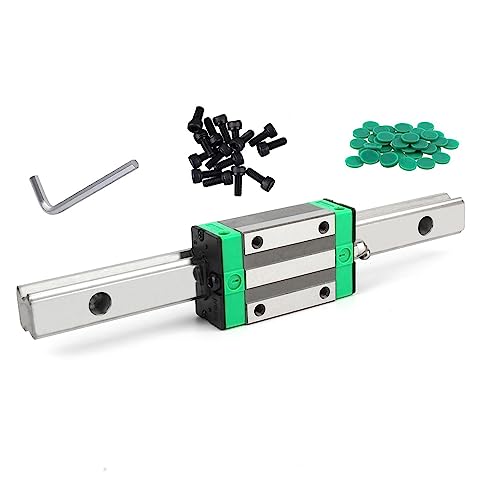 KGTCN HGH25 HGR25 Linearführung Linear Führungsschiene Set,Enthalten 1 Stück HGH25CA 100mm Führungsschiene mit 1 Stück HGH25CA Gleitblock, für 3D-Drucker und Automatischen Geräten von KGTCN