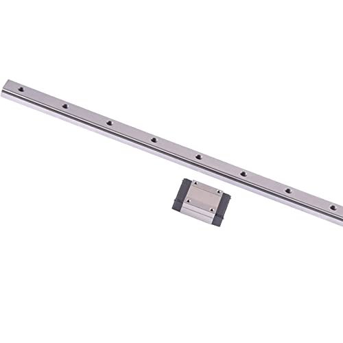 KGTCN Miniatur Linearführung MGN15C 400mm Länge Lagerstahl Linearschiene linear führungsschiene mit 1 Stück MGN15C Lager Gleitblock,für 3D Drucker und CNC XYZ von KGTCN