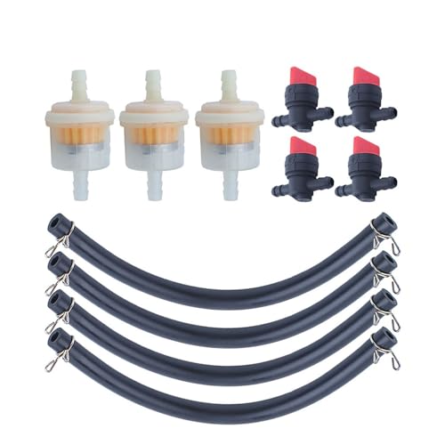 1/4 "In Line Filter Shut Cut Off Ventil Öl Rohr Fit for 494768 697947 698183 Ersetzen 691035 5056K 5056D von KGVBZBR