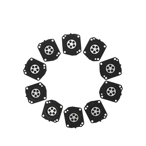 KGVBZBR 10 Pcs Vergaser Carb Reparatur Dosierung Membran Fit for 95-561 95-561-8 HD Kettensäge von KGVBZBR