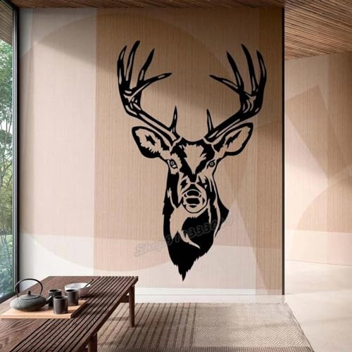 KGXUEDAO Wald Wildlife Hirschkopf Jagd Wandaufkleber Tier Hirsch Wandaufkleber Vinyl Kunst Aufkleber Kinderzimmer Home Schlafzimmer Wohnzimmer Dekoration KGXUEDAO Wald Wildlife Hirschkopf Jagd Wandaufkleber Tier Hirsch Wandaufkleber Vinyl Kunst Aufkleber Kinderzimmer Home Schlafzimmer Wohnzimmer Dekoration von KGXUEDAO