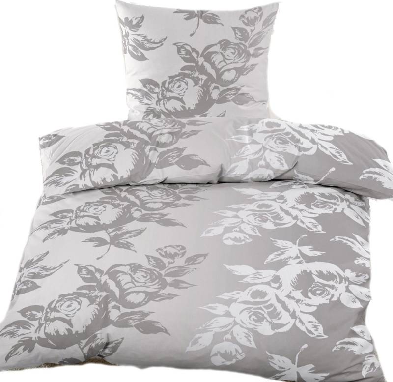 KH-Haushaltshandel Bettwäsche 2-tlg. Bettwäsche Biber Winter Bettwäsche 135 x 200 +80x80cm, Blüten, Biber, 2 teilig, grau weiß, flauschig weich, warm, Baumwoll Mischgewebe KH-Haushaltshandel Bettwäsche 2-tlg. Bettwäsche Biber Winter Bettwäsche 135 x 200 +80x80cm, Blüten, Biber, 2 teilig, grau weiß, flauschig weich, warm, Baumwoll Mischgewebe von KH-Haushaltshandel