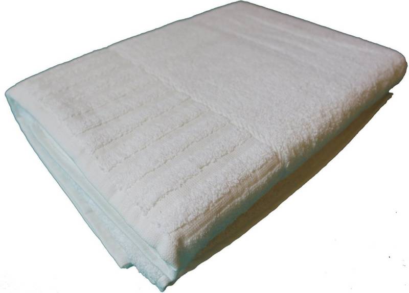 KH-Haushaltshandel Saunatuch Strandtuch Saunatuch XXL 100% Baumwolle 80x200cm unifarben weiss, Frottier (1-St), XXL Frottier Saunatuch, Strandlaken, Strandtuch, Badetuch von KH-Haushaltshandel